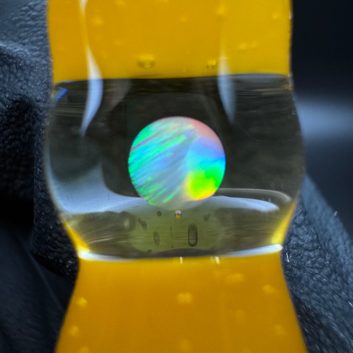 Yellow opal pendant