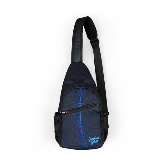 Blue Topo Chest Bag